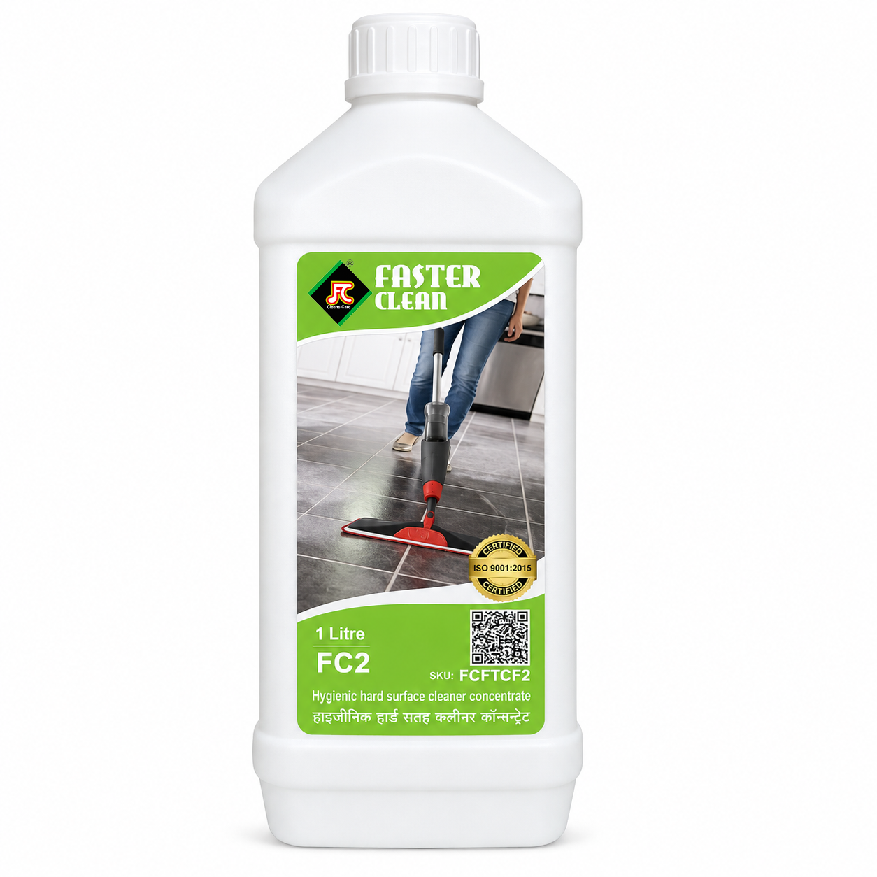 FC2 Hygienic Hard Surface Cleaner Concentrate 1 L by FC Cleans Care