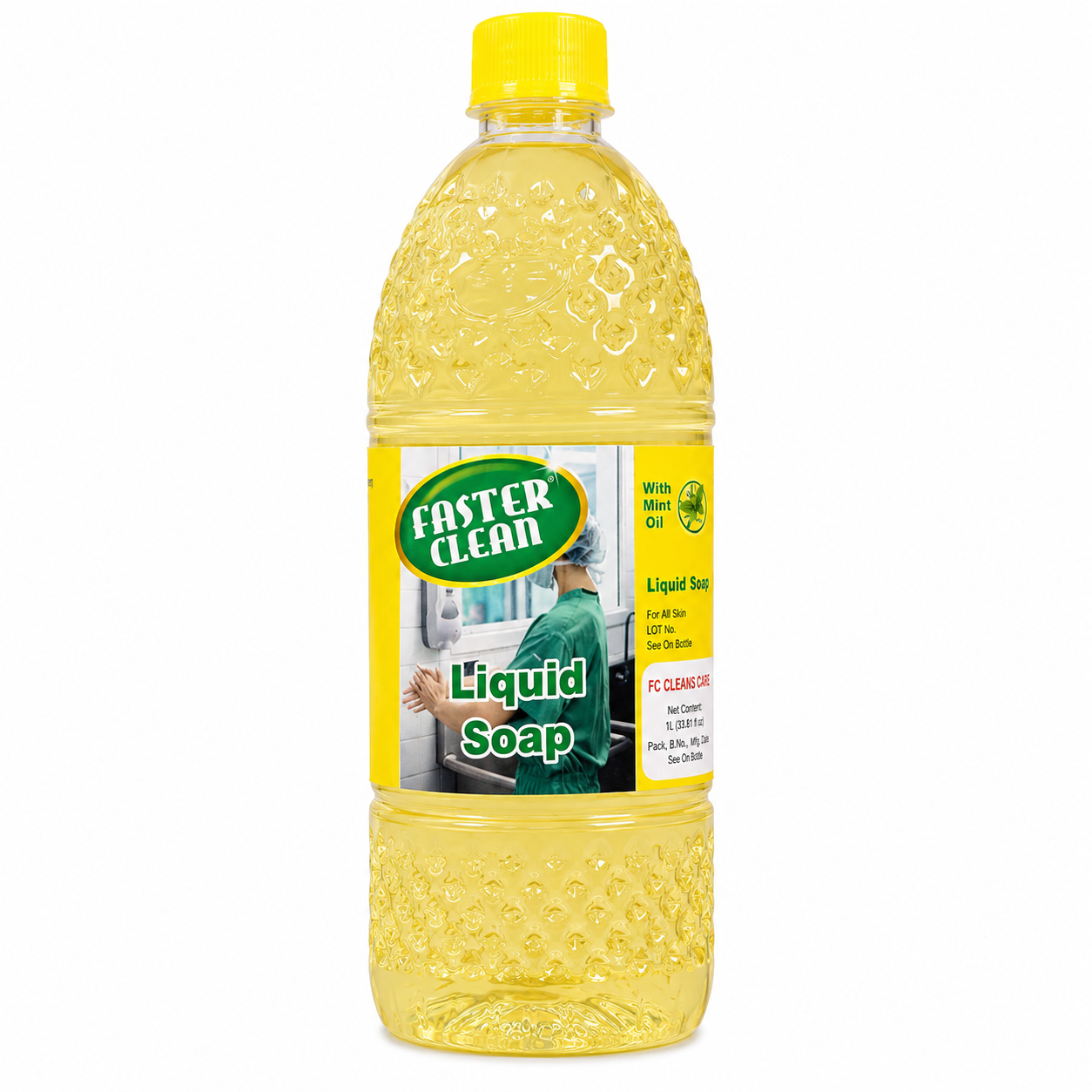 Faster Clean Liquid Soap 1 L Yellow by FC Cleans Care