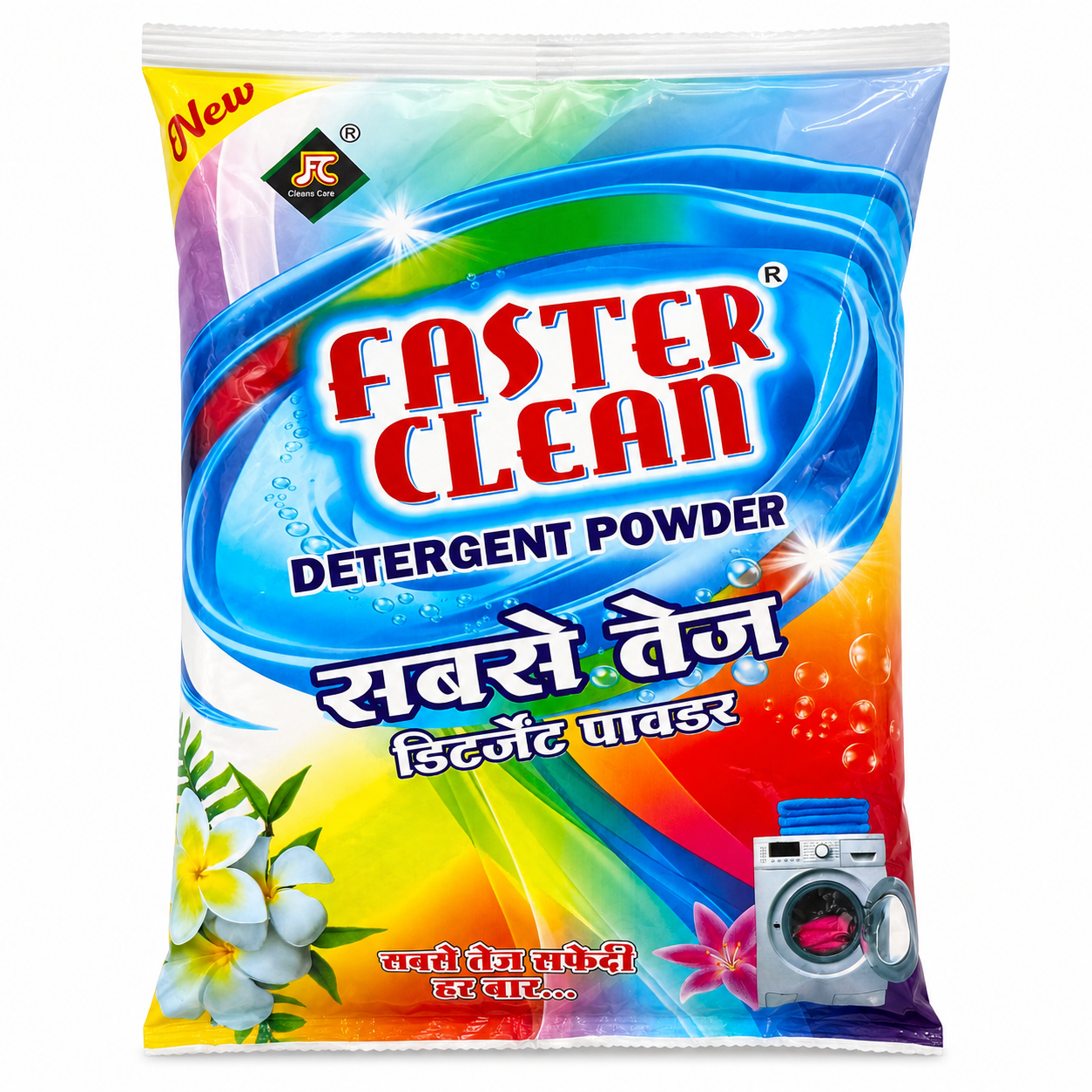 Faster Clean Detergent Powder 1 KG by FC Cleans Care