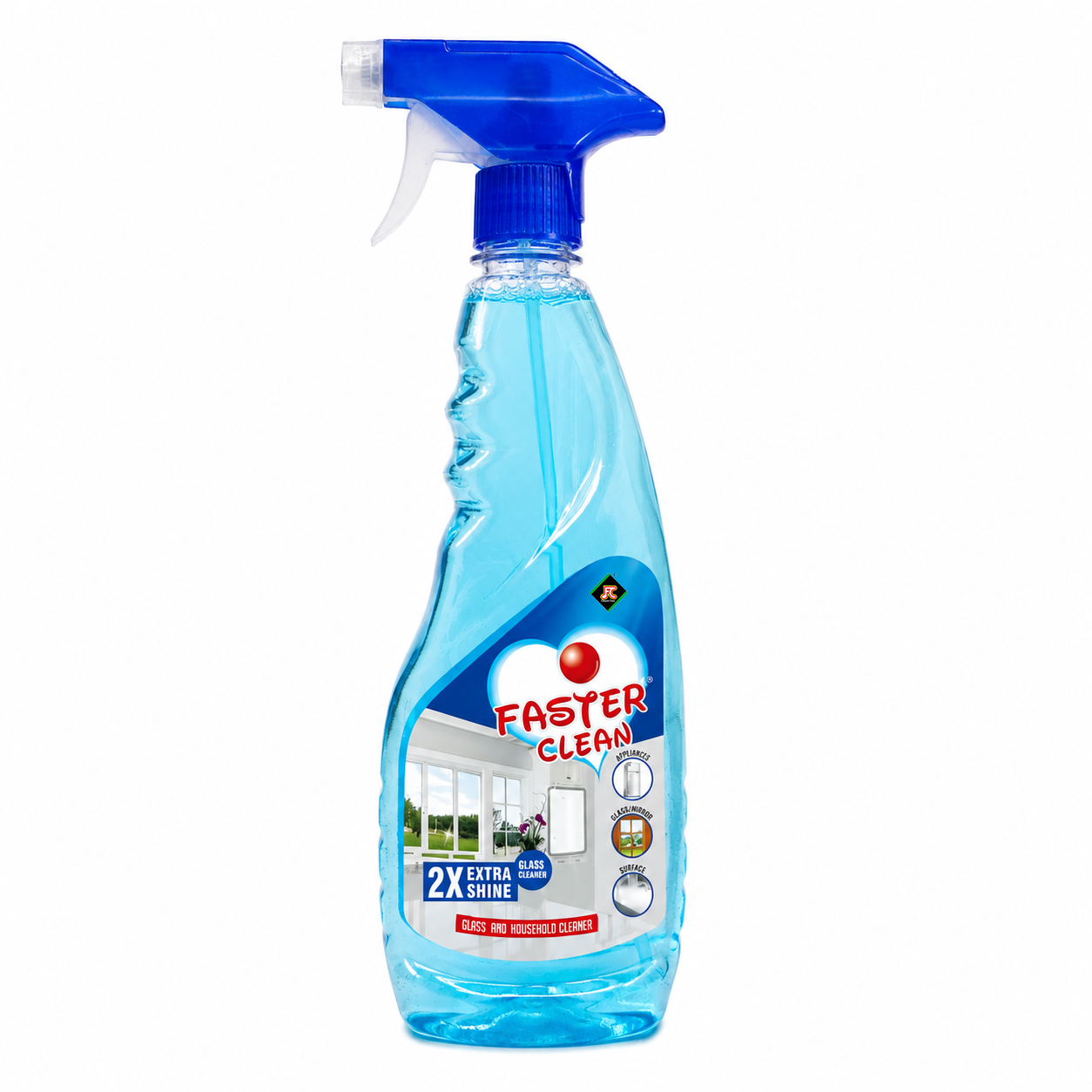 Faster Clean Glass Cleaner 500 ml spray bottle